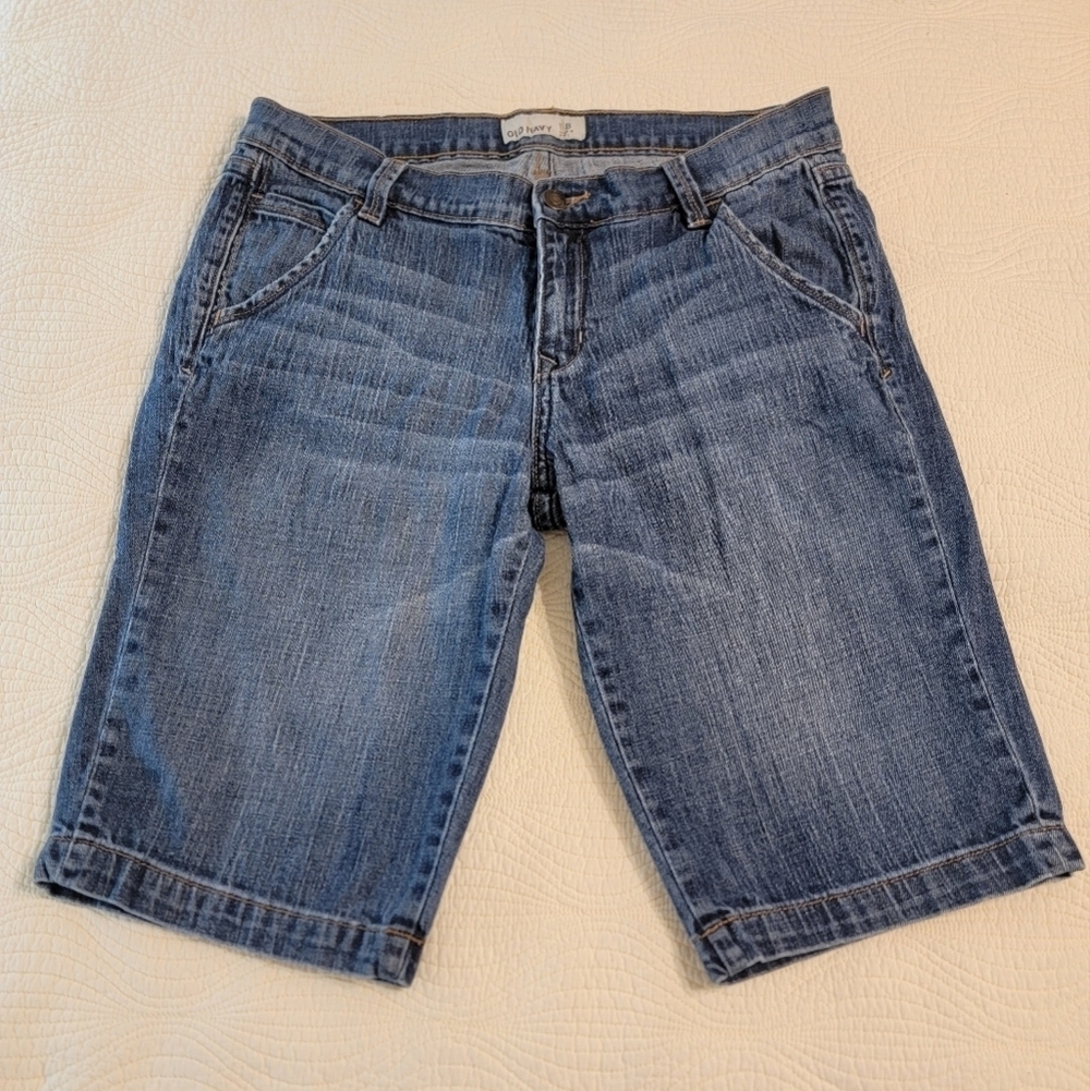 Old Navy Bermuda Length Jean Shorts